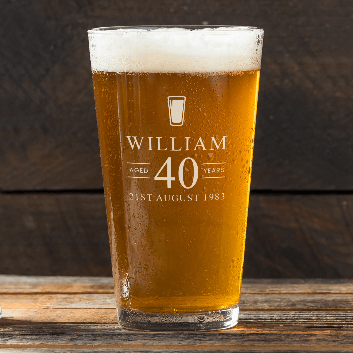 Personalised Pint Glass | Boutique Gifts