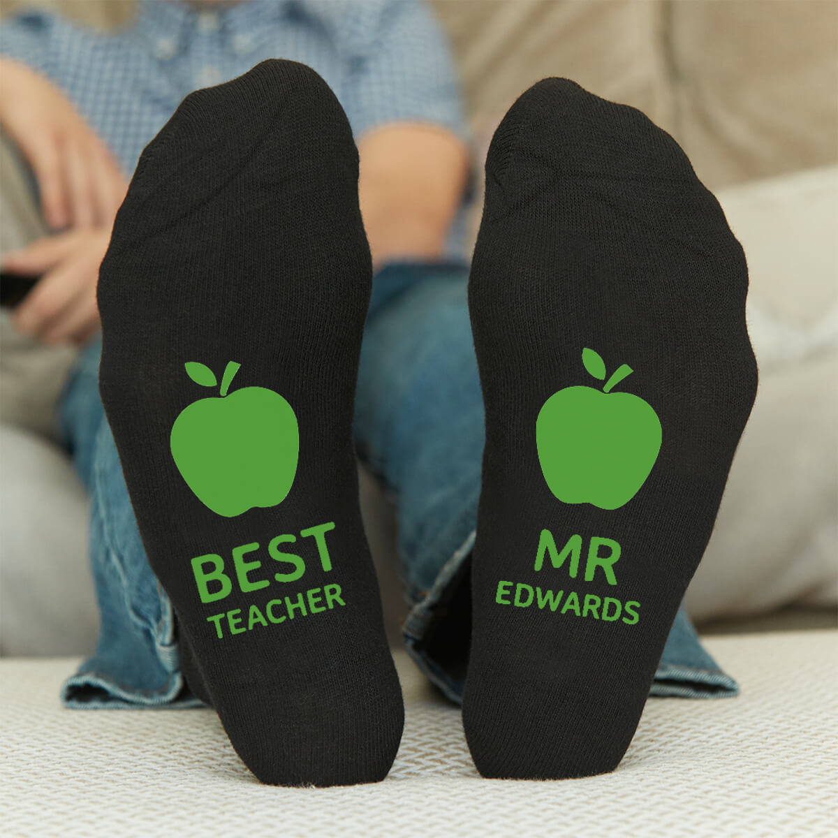 Personalised Best Teacher Socks Boutique Gifts