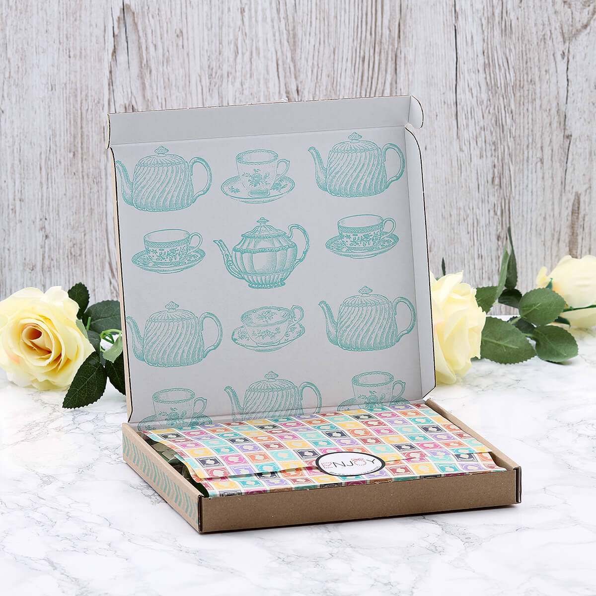 Personalised Afternoon Tea Hamper. Letterbox Gifts Boutique Gifts