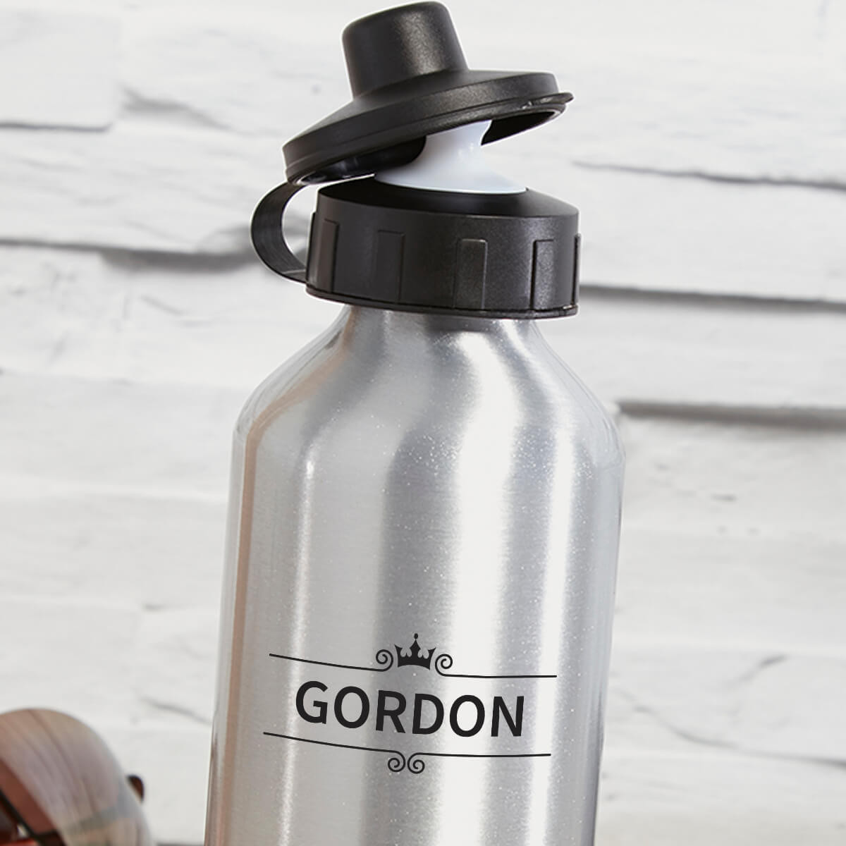 Crown Name Aluminium Water Bottle | Boutique Gifts