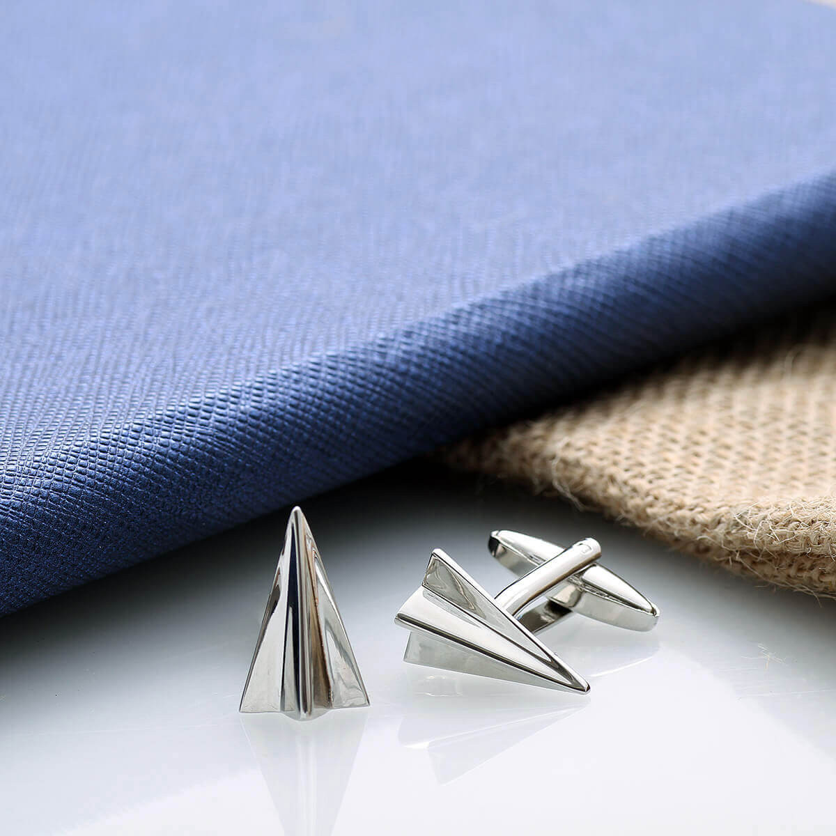 Sterling silver paper plane cufflinks new arrivals