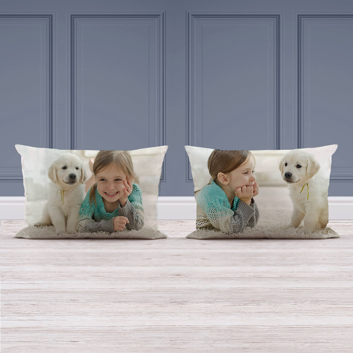 Double sided photo cushion store
