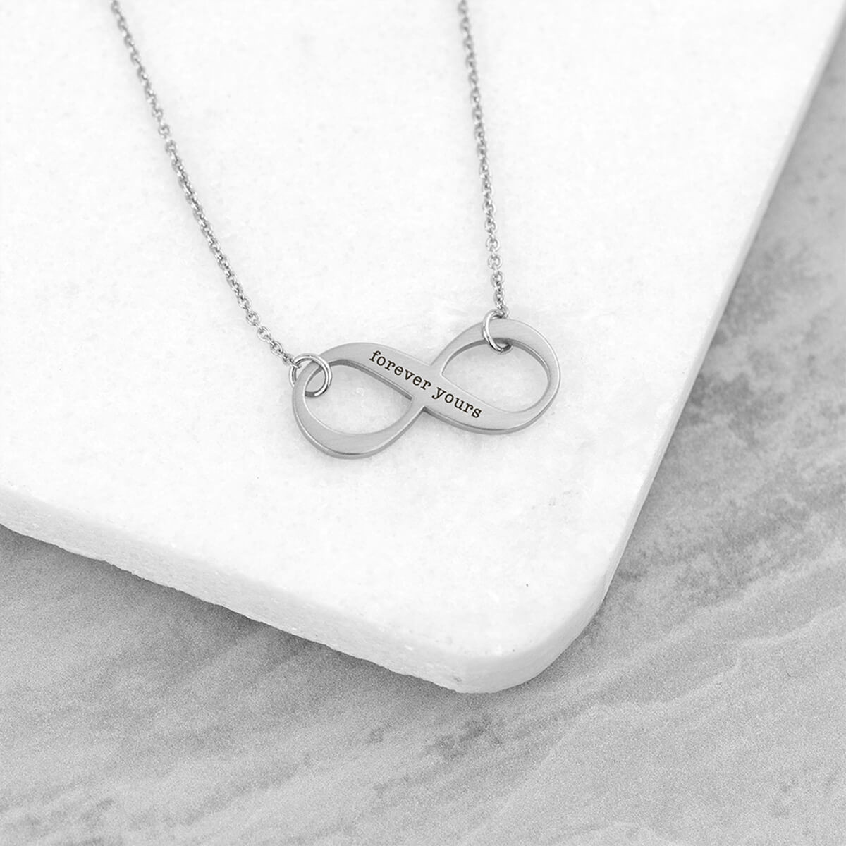 Personalised Infinity Twist Necklace Boutique Gifts