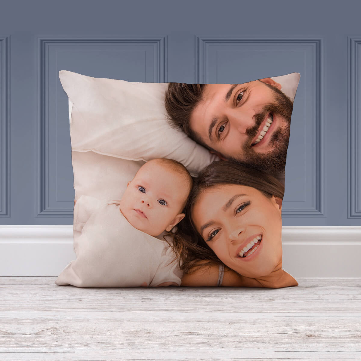 Single Sided Photo Cushion 12x12 STONE