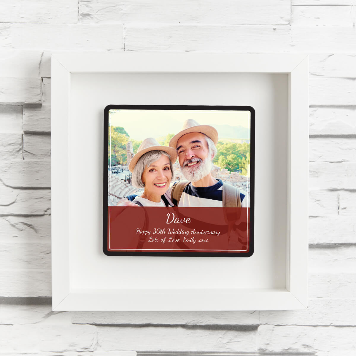 personalised 20th anniversary shadow box