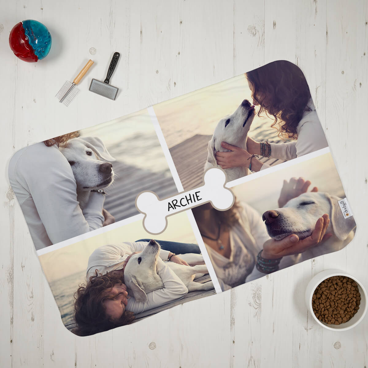 Dog Bone Photo Blanket