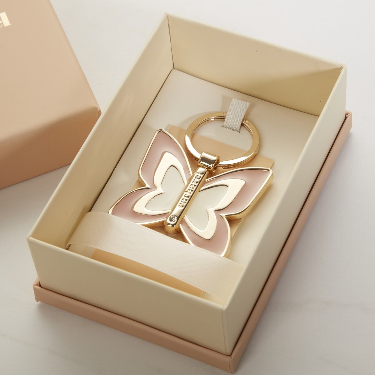Cacharel Keyring - Pontia Pink