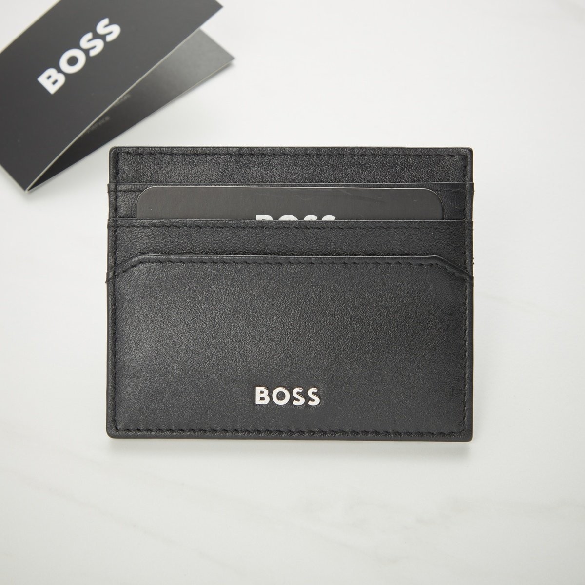 Hugo Boss Classic Smooth Black Card Holder