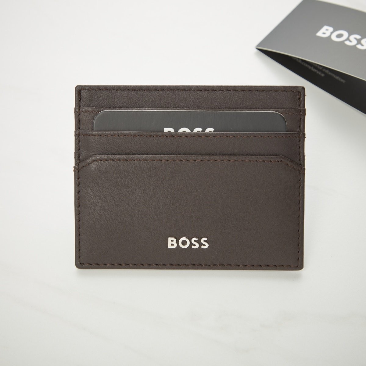 Hugo Boss Classic Smooth Brown Card Holder