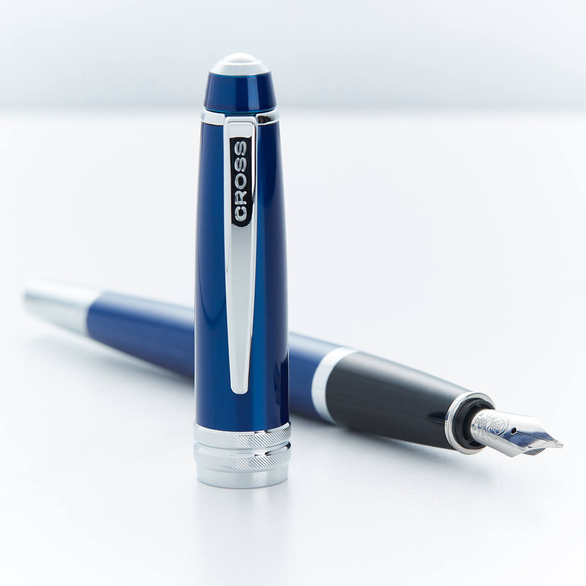 personalised Cross Bailey Medalist Blue Fountain Pen