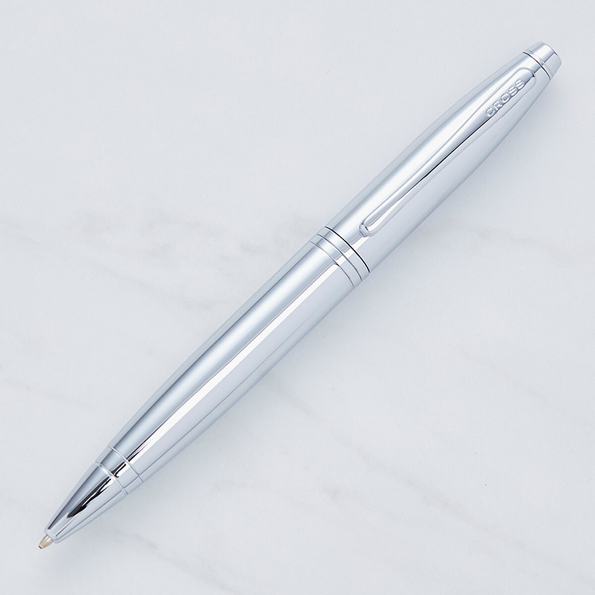 Personalised Cross Calais Ballpoint Pen Chrome Boutique Gifts