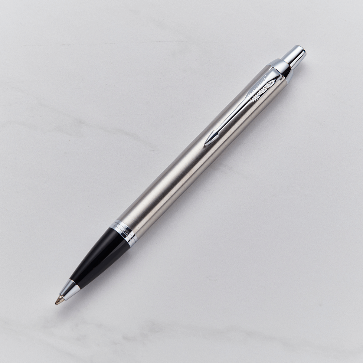 Parker IM Ballpoint Pen - Stainless Steel - Chrome Trim