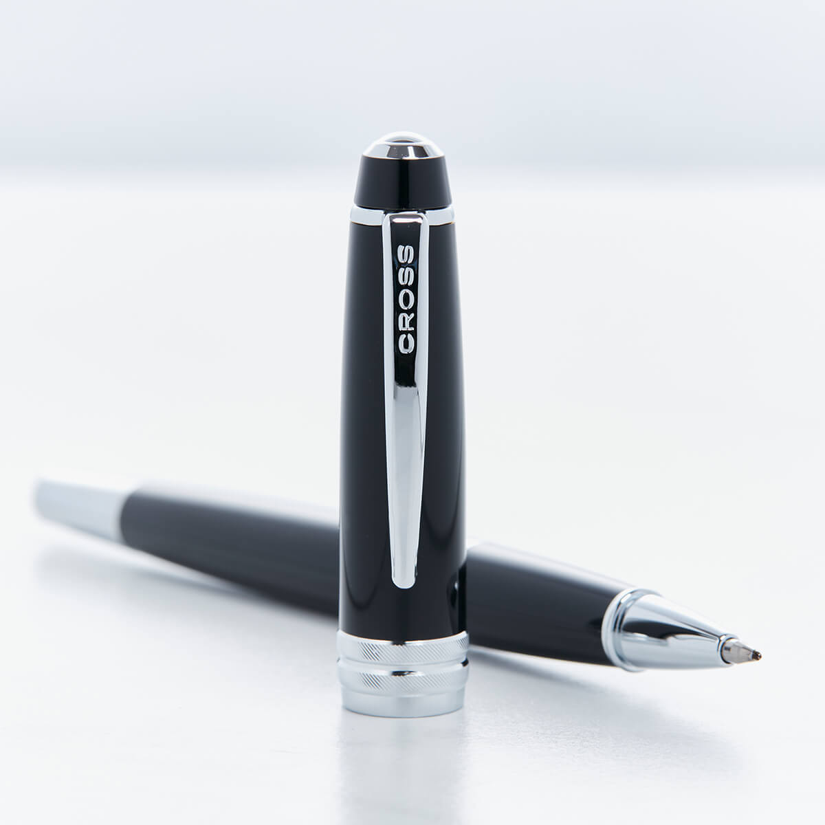 personalised Cross Bailey Black Roller Ball Pen