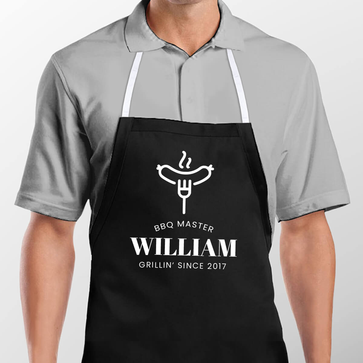 personalised BBQ Master Men's Apron 