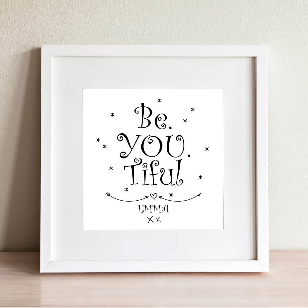 Personalised Be You Tiful Wall Art