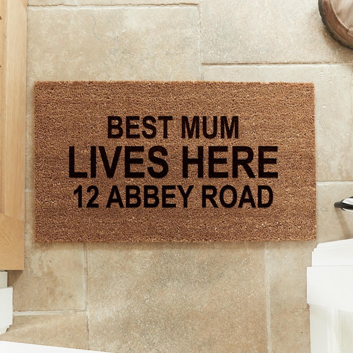 personalised coir mat