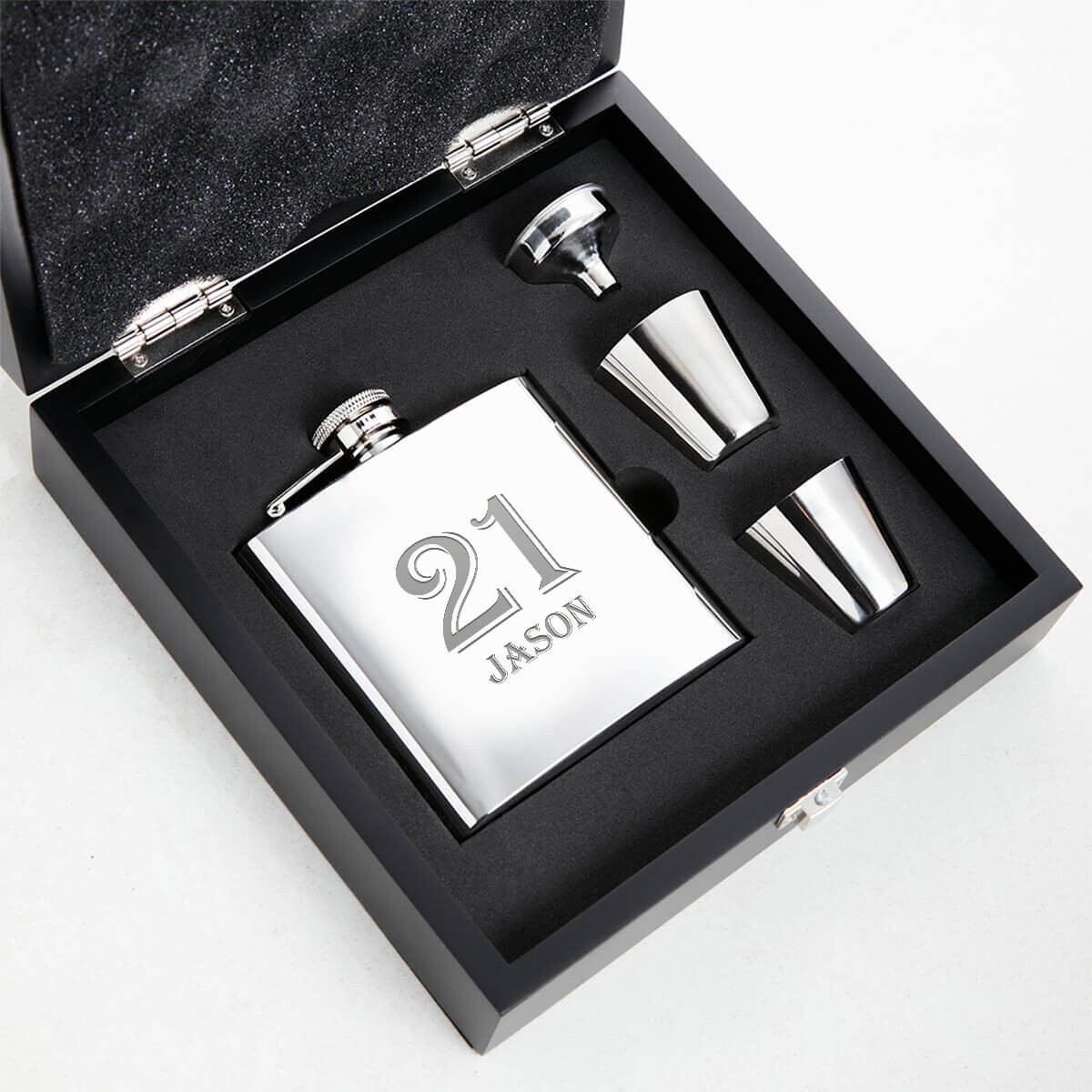 Personalised 21st Birthday Hip Flask