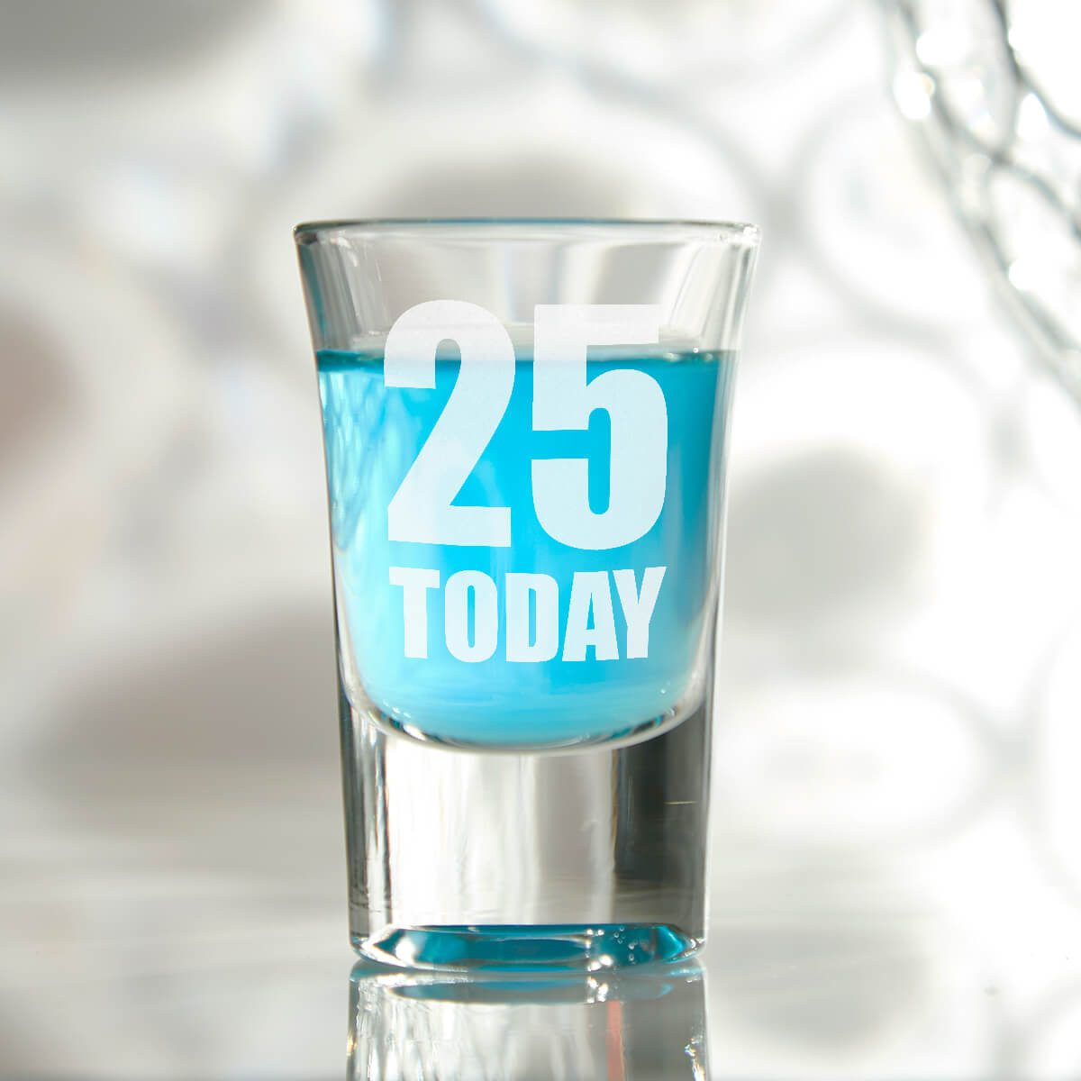 personalised Big Birthday Conical Shot Glass