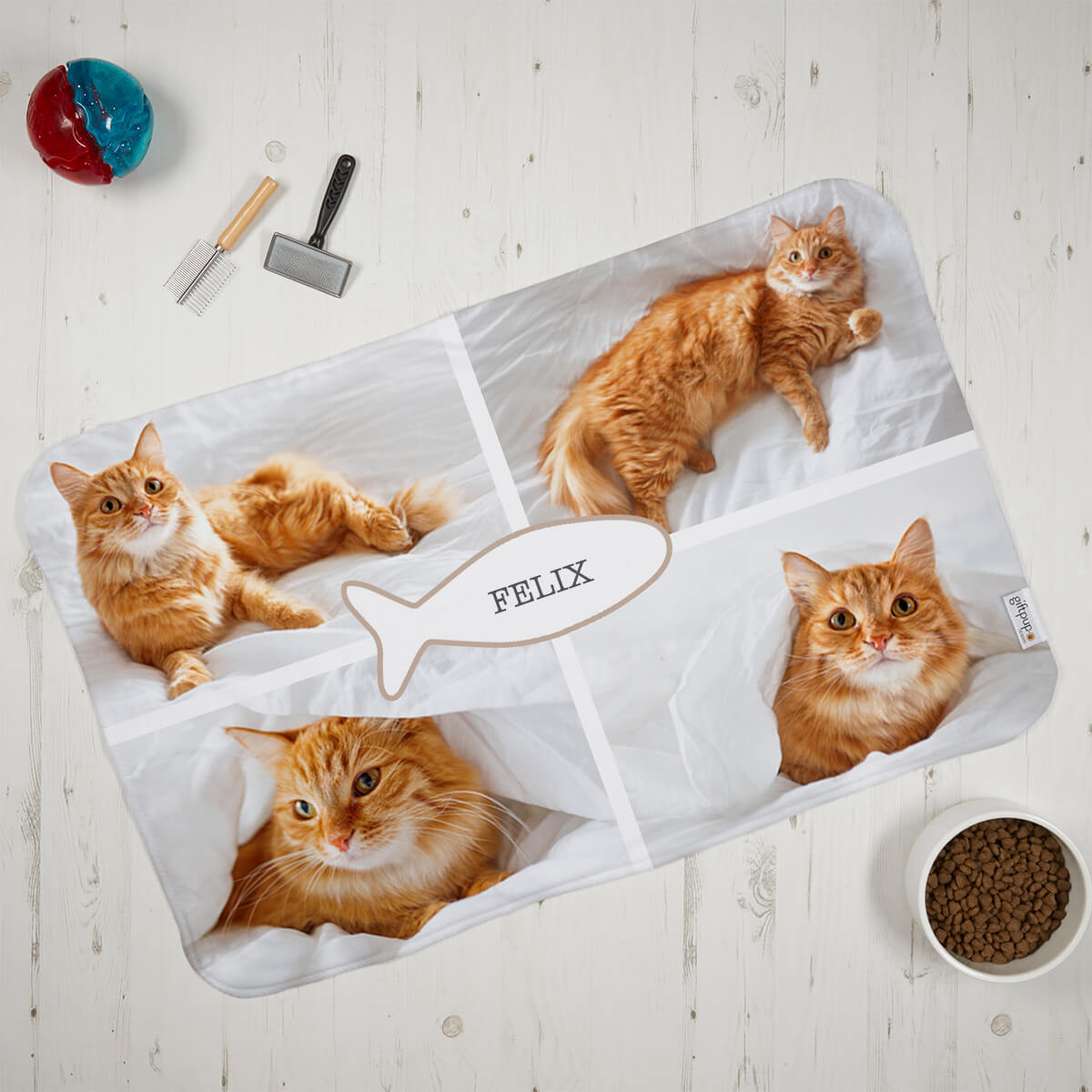 Personalised cat blanket shop