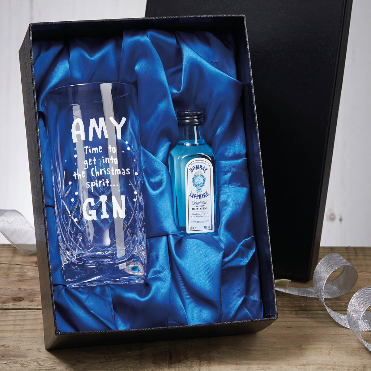 personalised Blenheim High Ball Gift Set with Gin