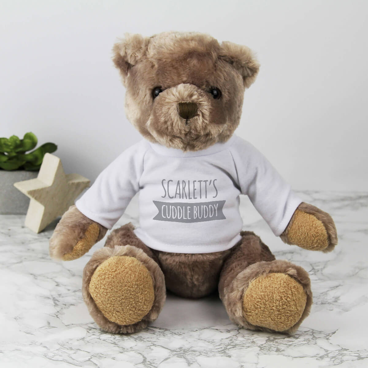 personalised Cuddle Buddy Cuddly Bear