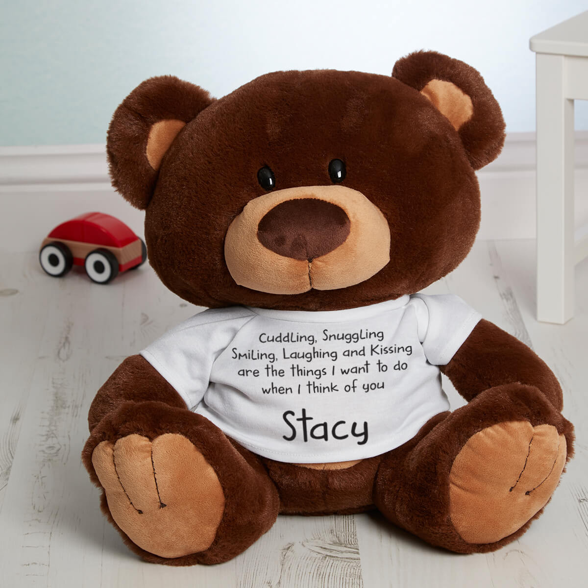Personalised Cuddle Snuggle Choc Charlie Teddy Bear