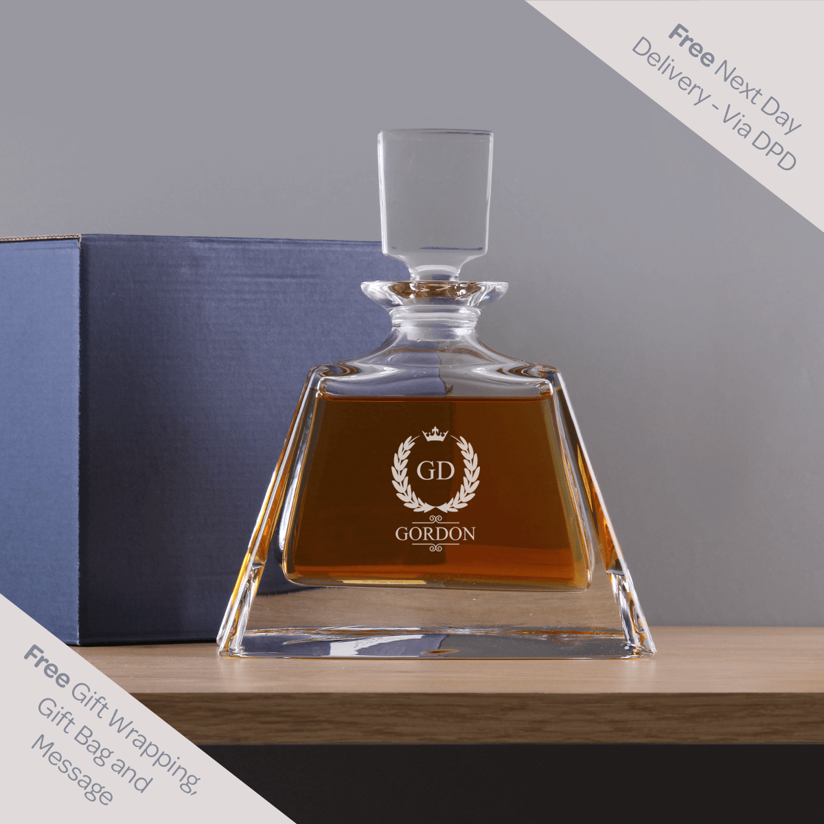 Personalised spirit decanter