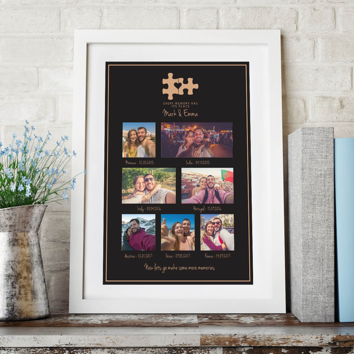 personalised Every Memory Wall Art