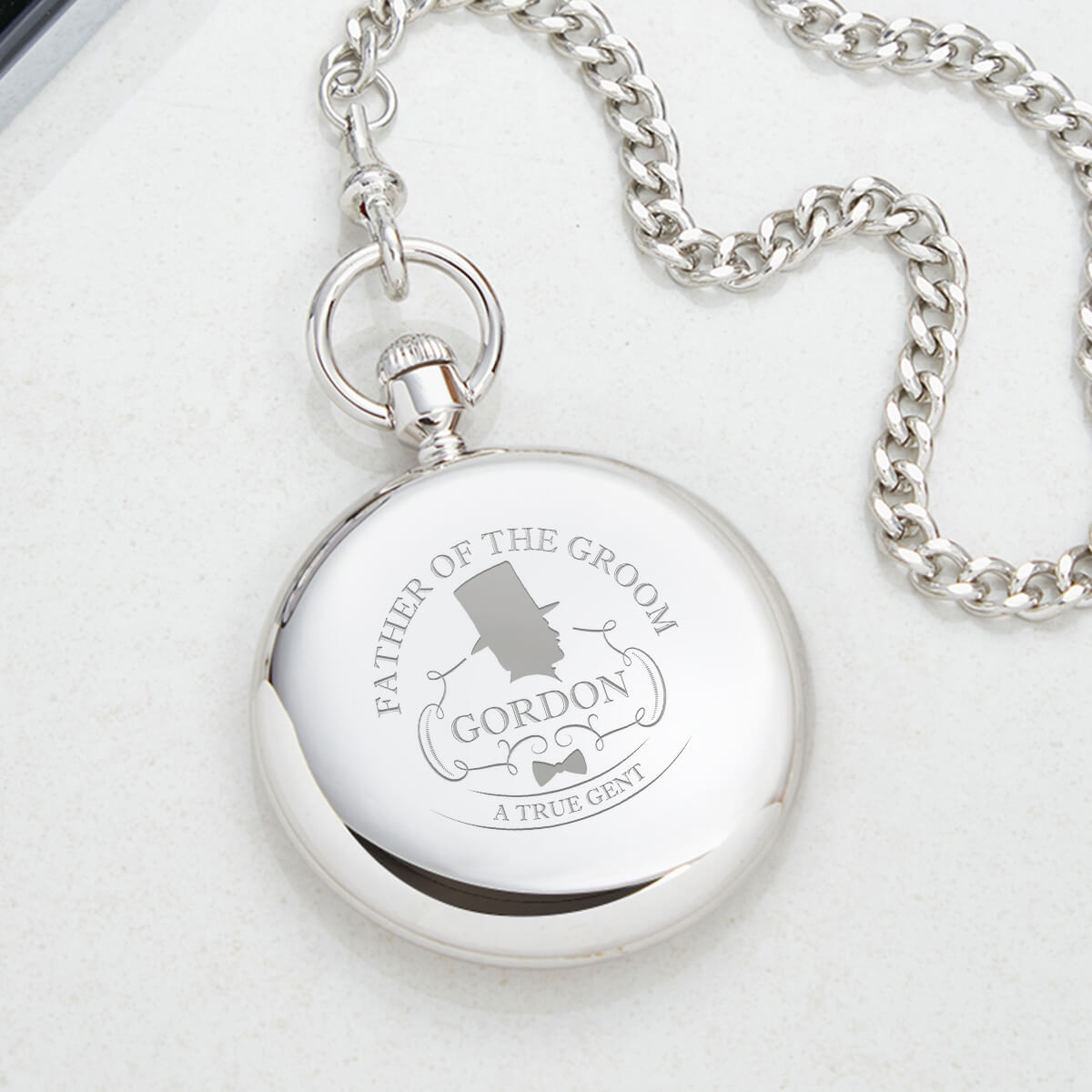 Personalised groomsman pocket watch