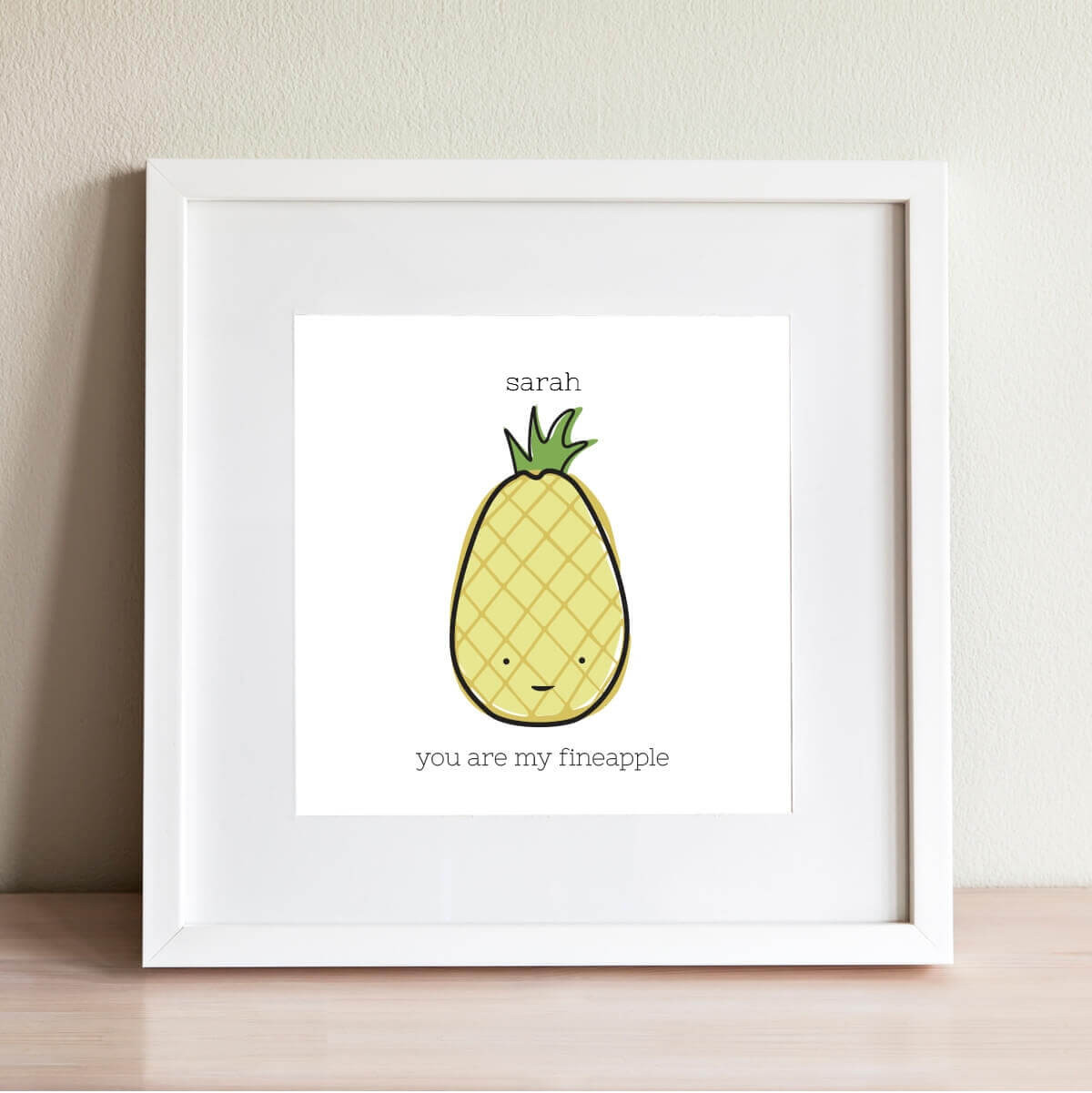 personalised Fineapple Wall Art