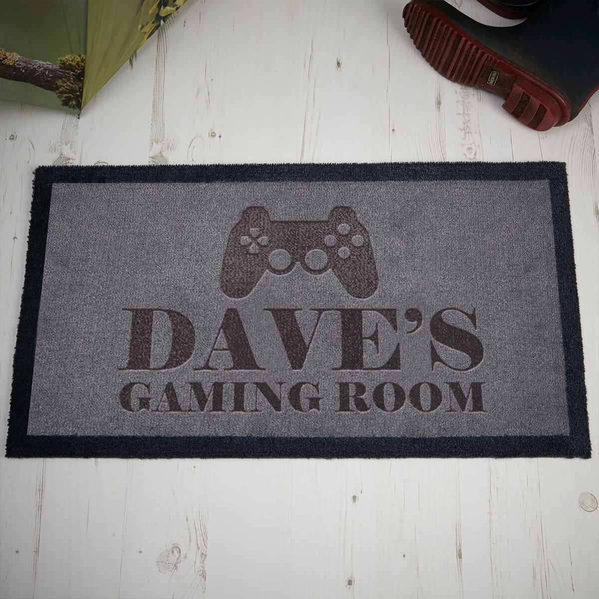 personalised Gaming Room Doormat