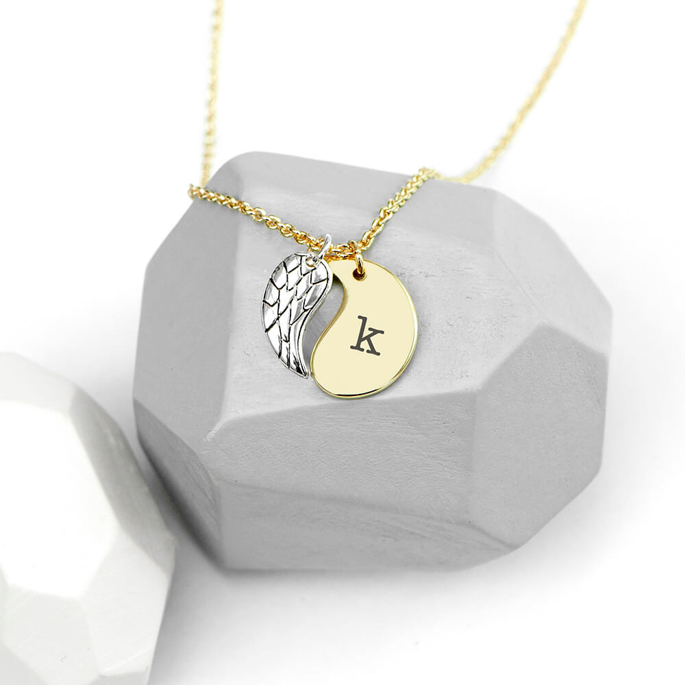 Guardian angel wings necklace sale
