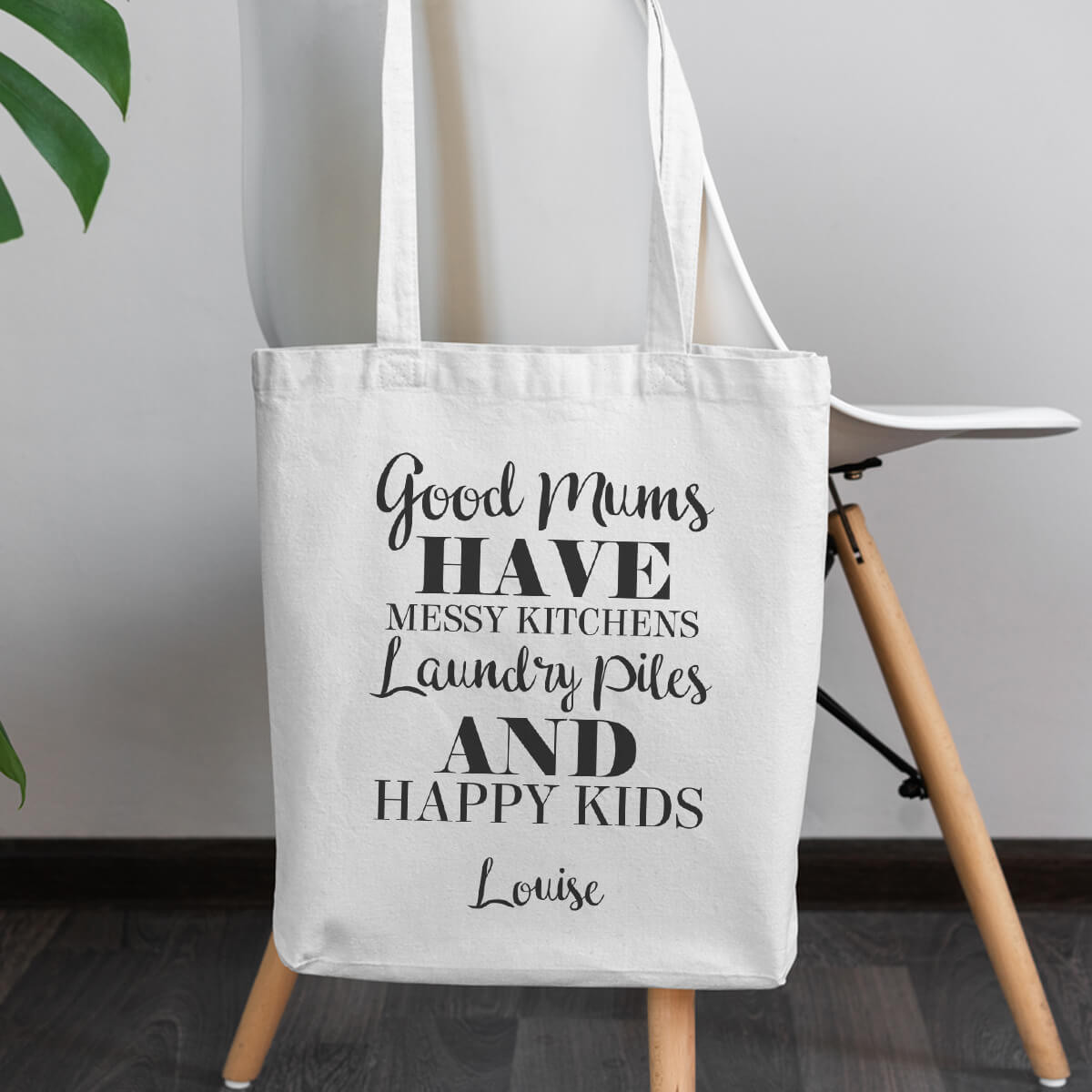 personalised Good Mums Canvas Tote Bag