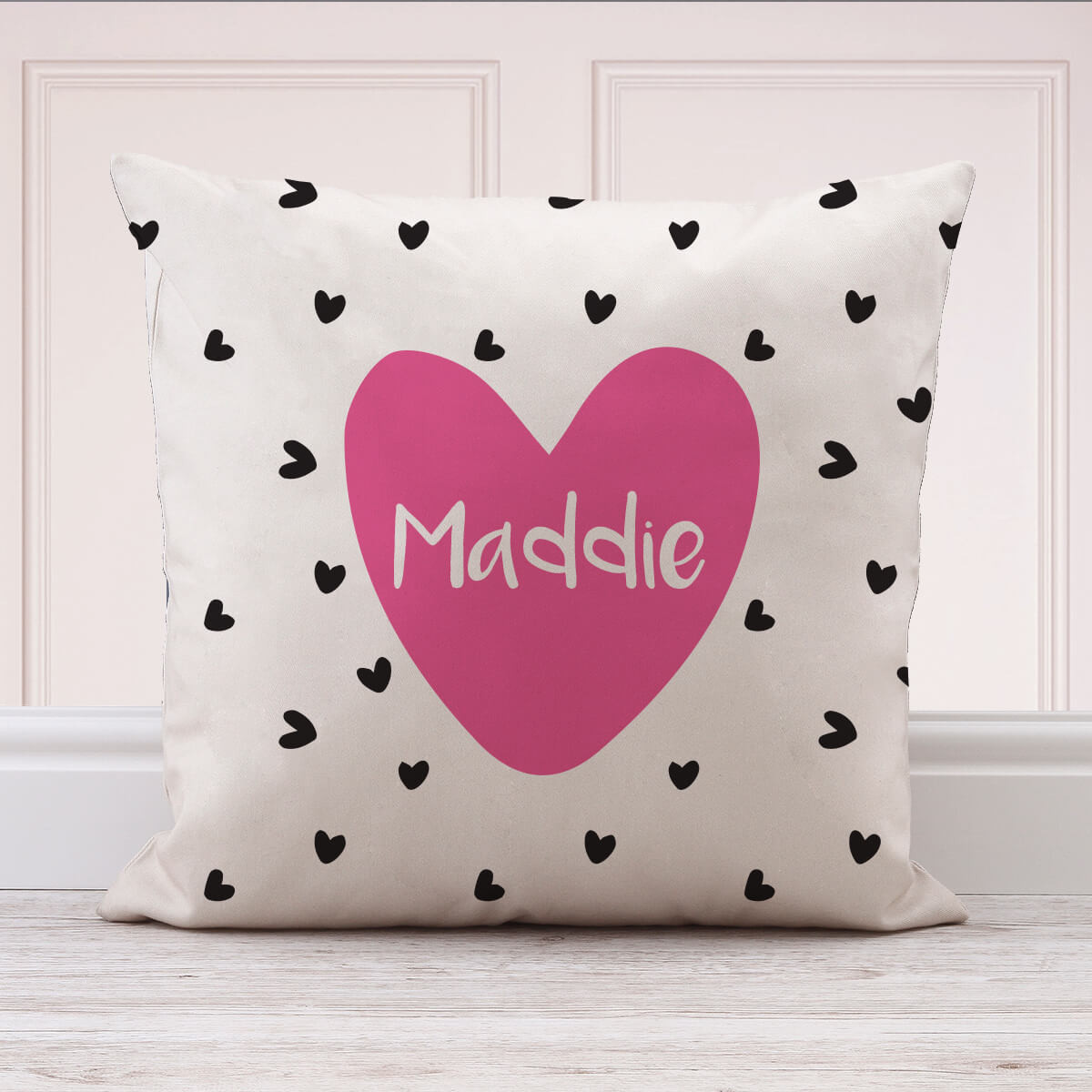Personalised cotton cushion top