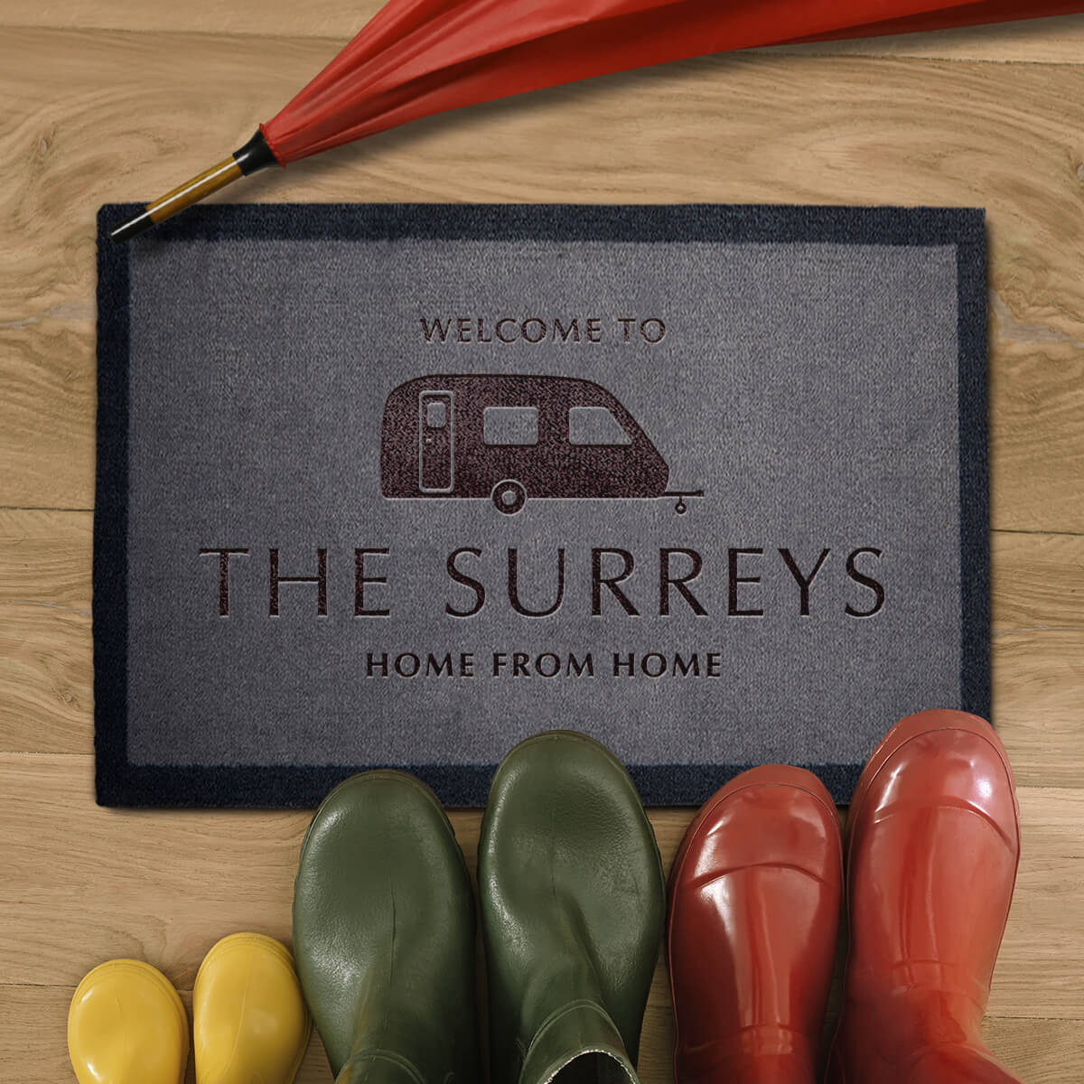 personalised Home Away From Home Doormat