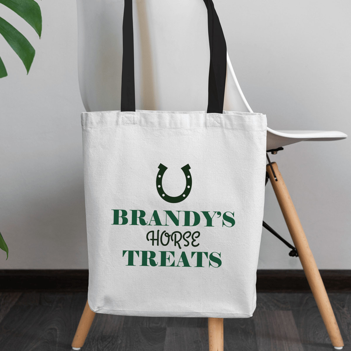 personalised Horse Treats Canvas Tote Bag