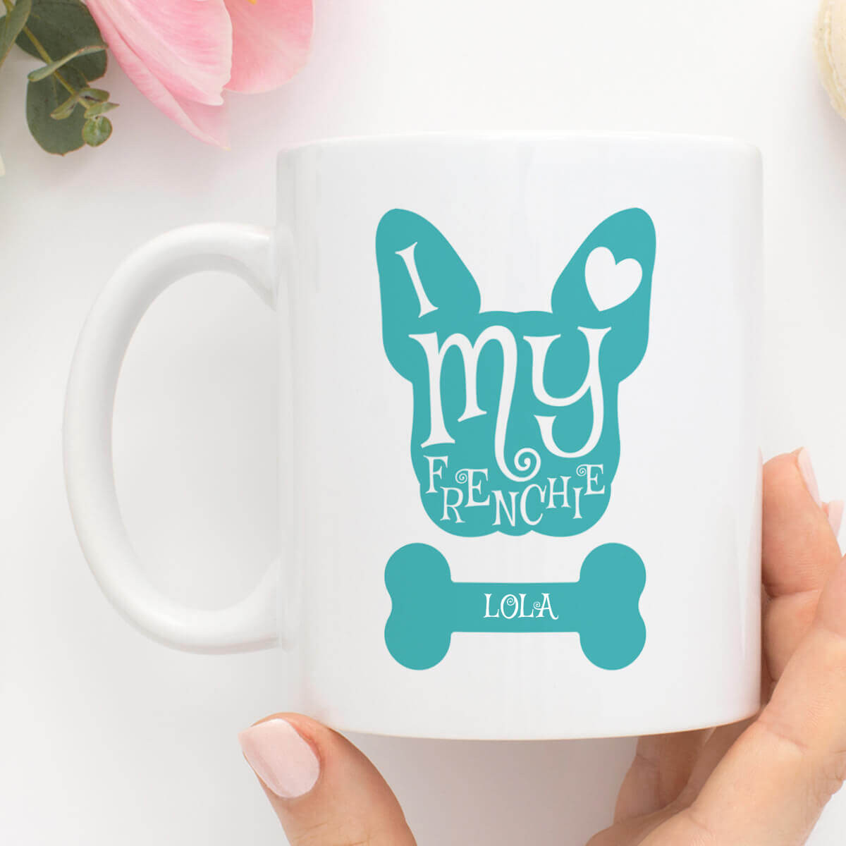 Personalised I love My Frenchie Durham Mug