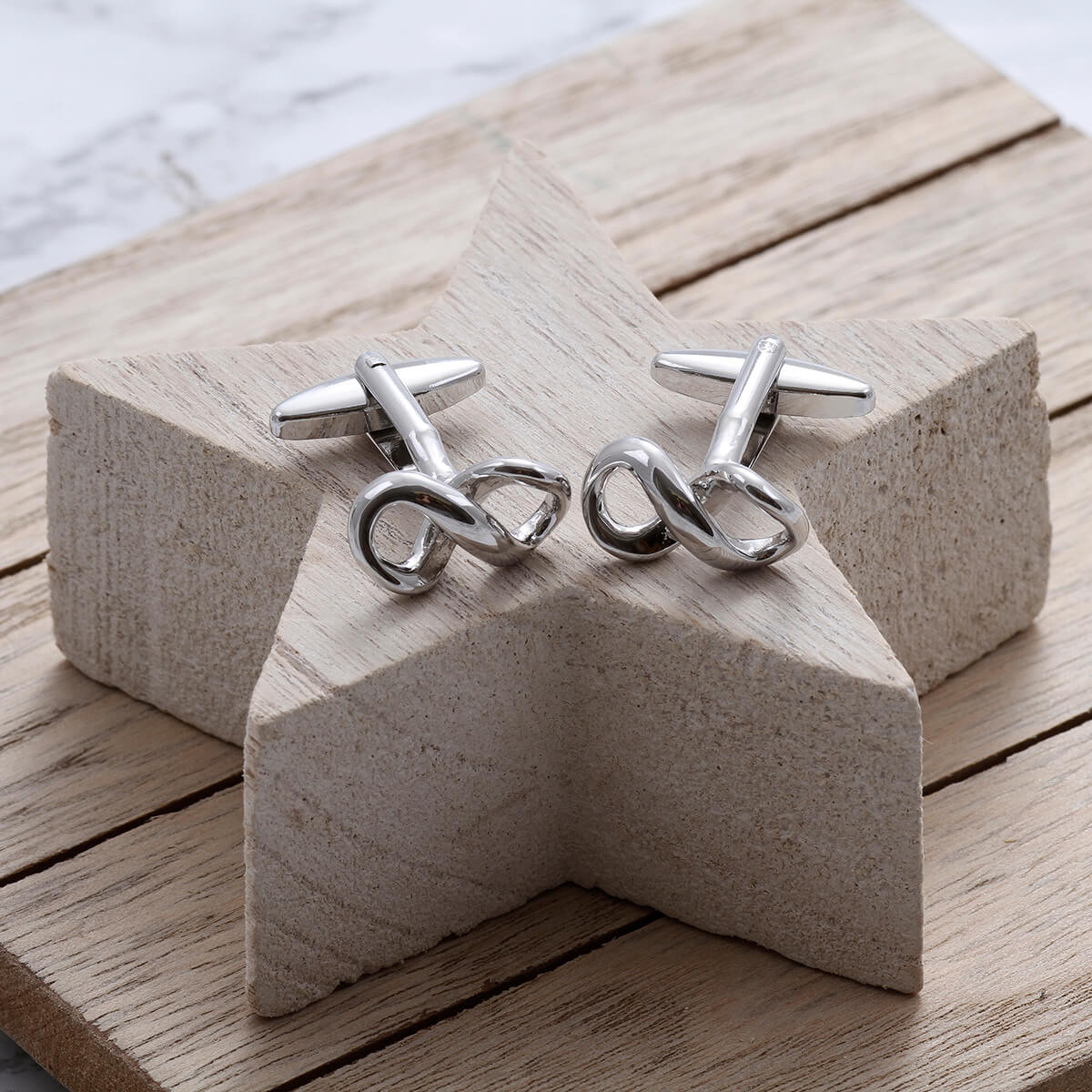 personalised Infinity Cufflinks Gift Set