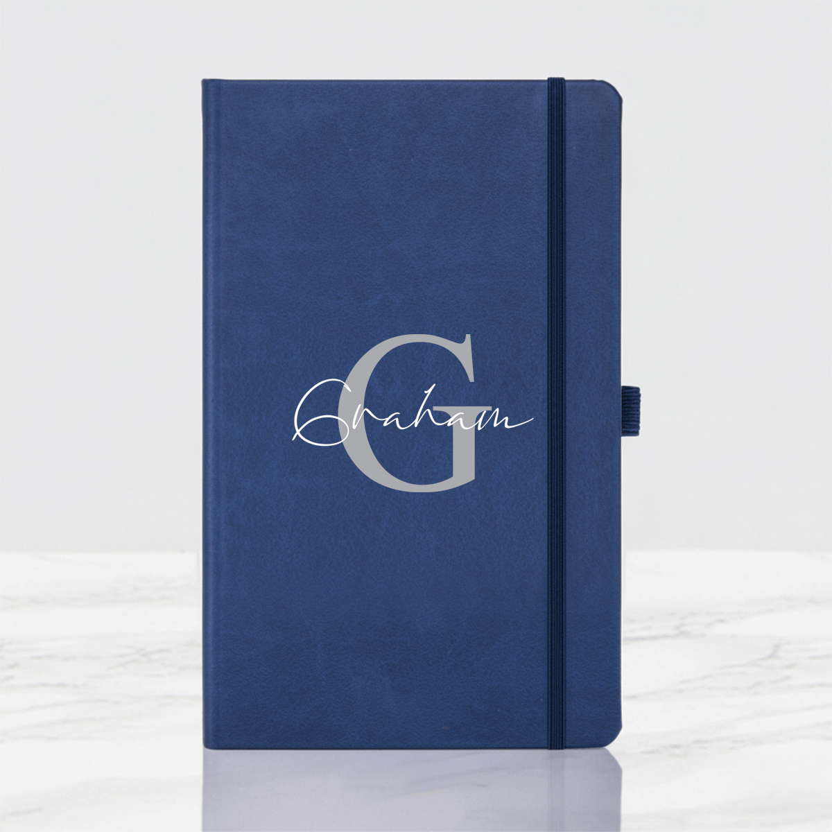 Initial Name China Blue Castelli Notebook