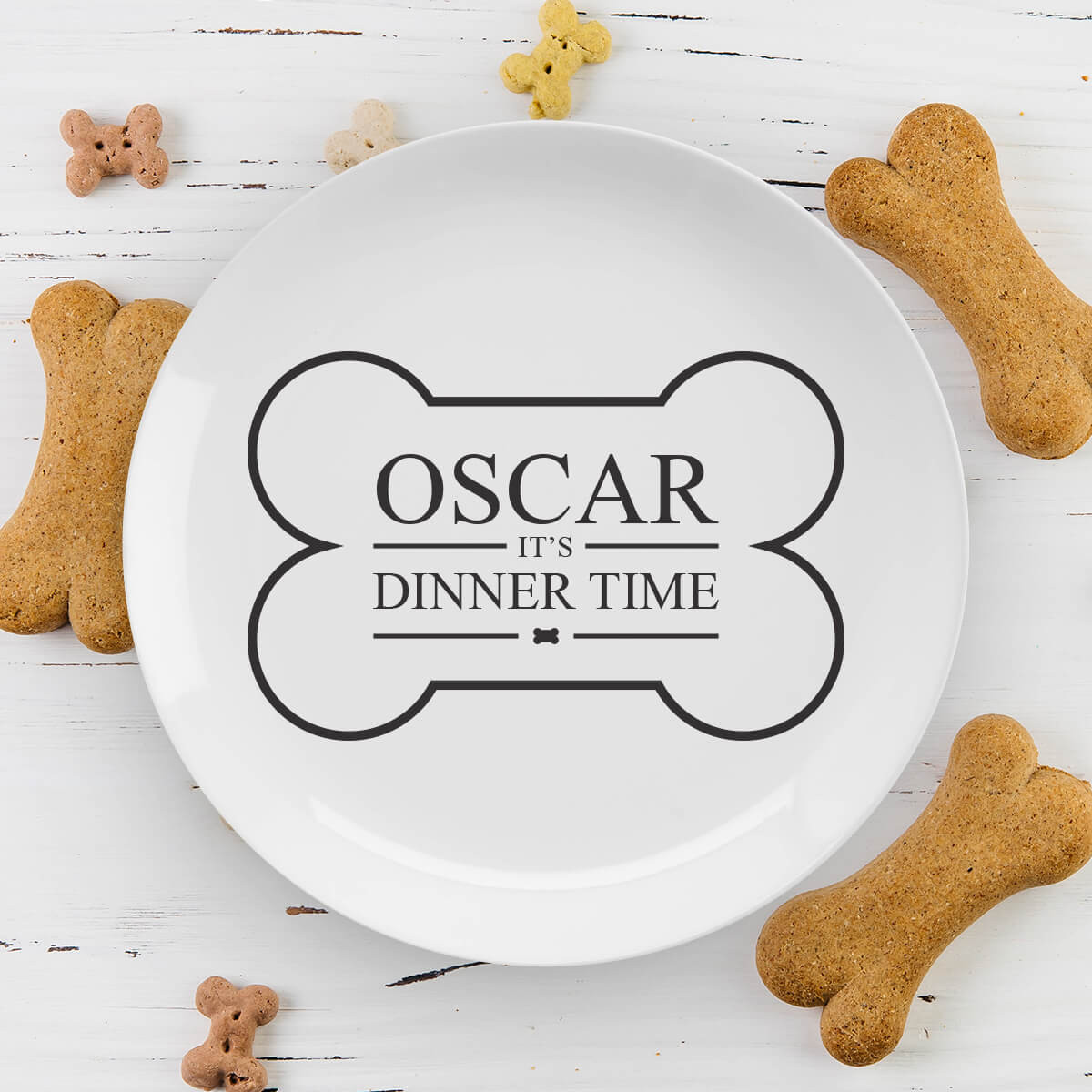 personalised dogs dinner plate