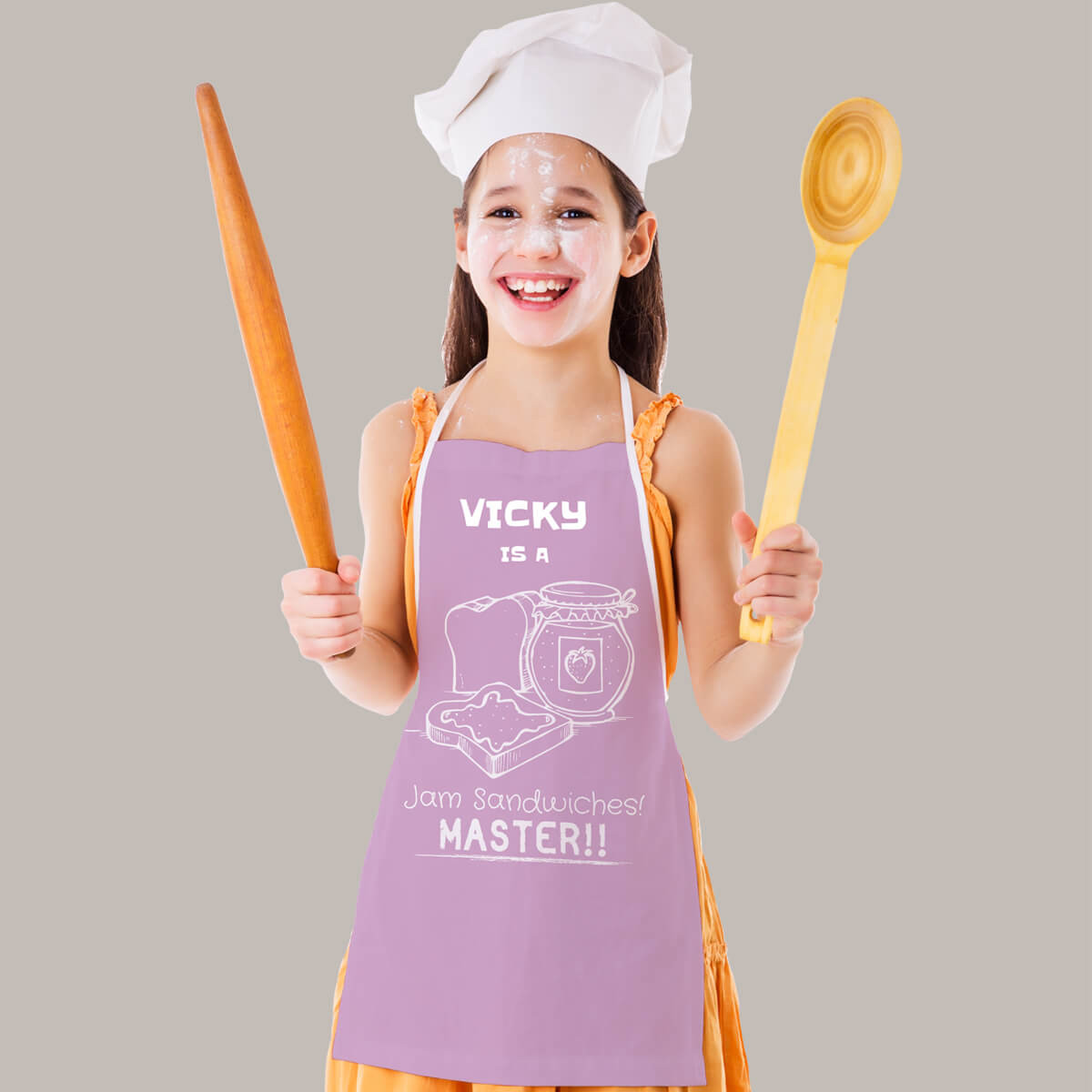 Personalised Jam Master Pink Apron