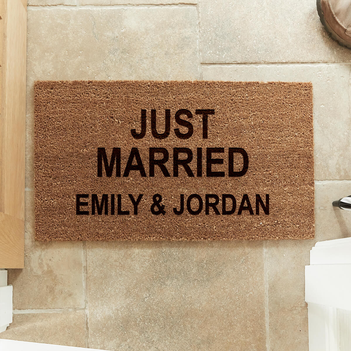 personalised coir mat