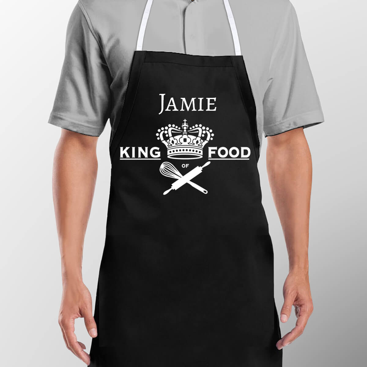 Personalised King of Food Apron
