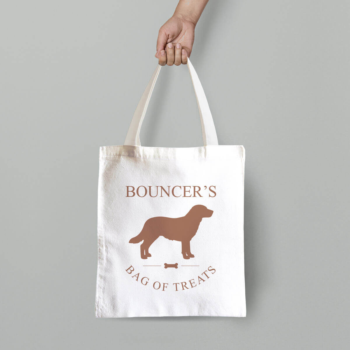 personalised Dog Canvas Tote Bag