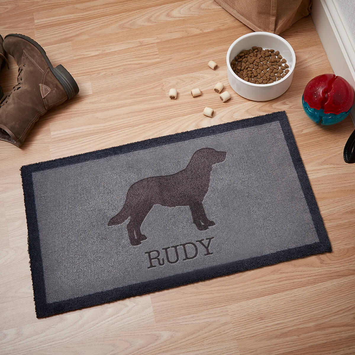 Personalised dog shop mat