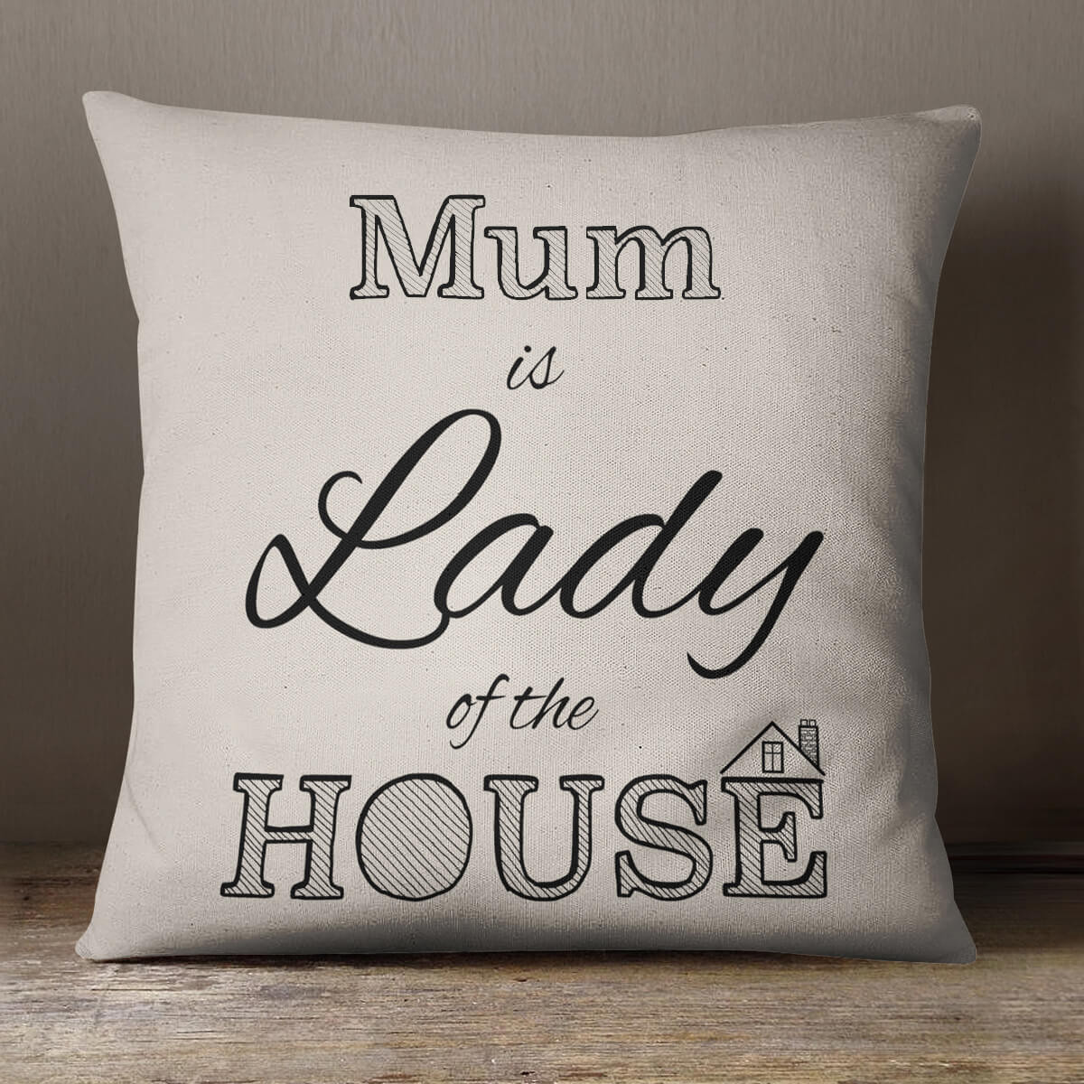 personalised Lady Cotton Cotton Cushion