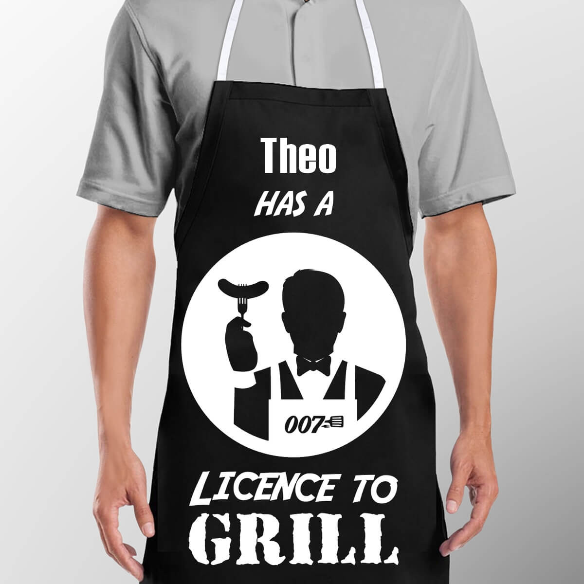 Personalised Licence To Grill Apron