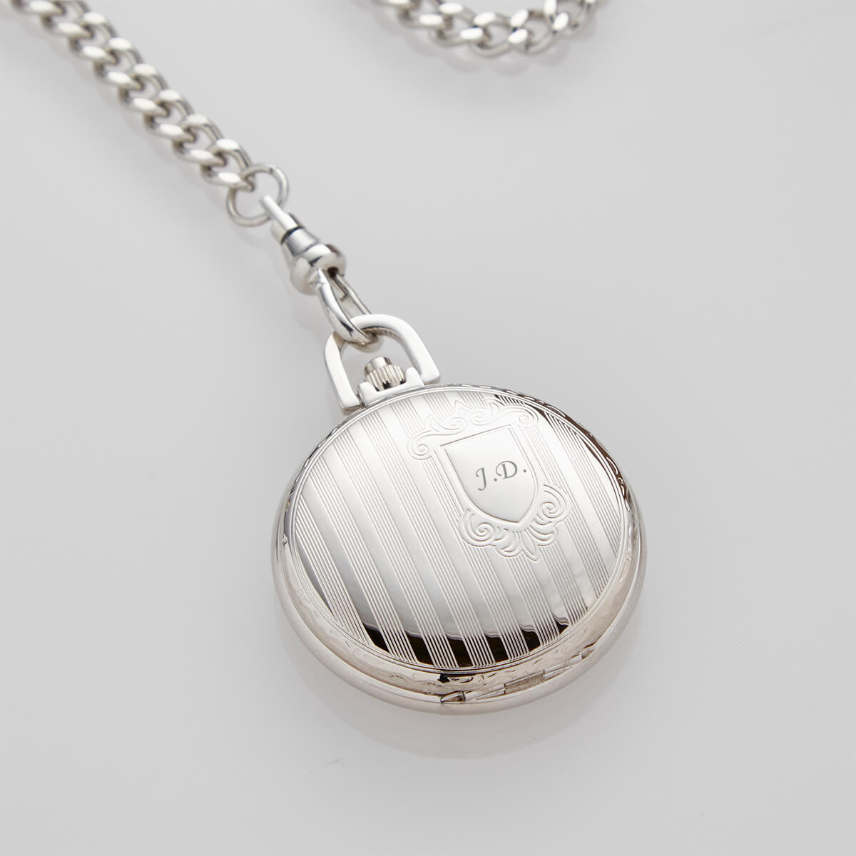 personalised Part Lined Pocket Watch