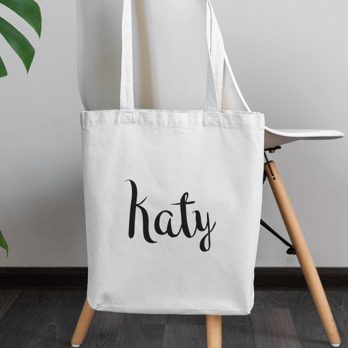 Personalized Simple Canvas Tote Bag