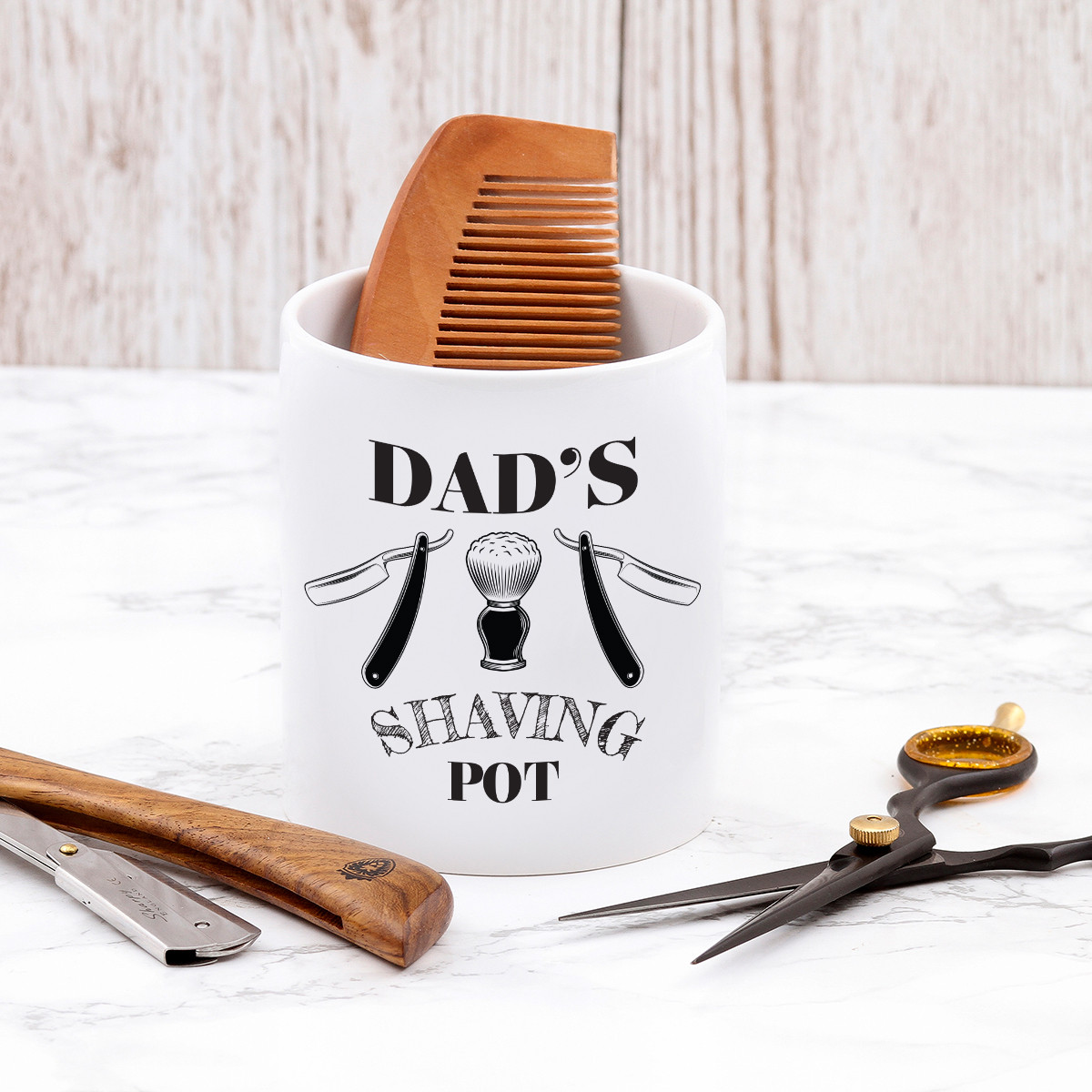 Personalised Name Shaving Pot